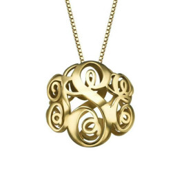 New Stylish Double Monogram Caged Necklace